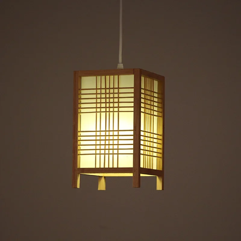 Home Office Guest Room - Luzes De Pingente De Bambu Retro,