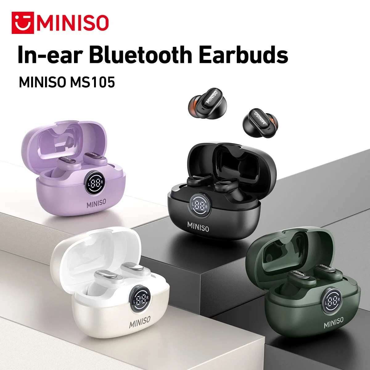 Home Office Headset - MINISO MS105 Bluetooth Fone de ouvido