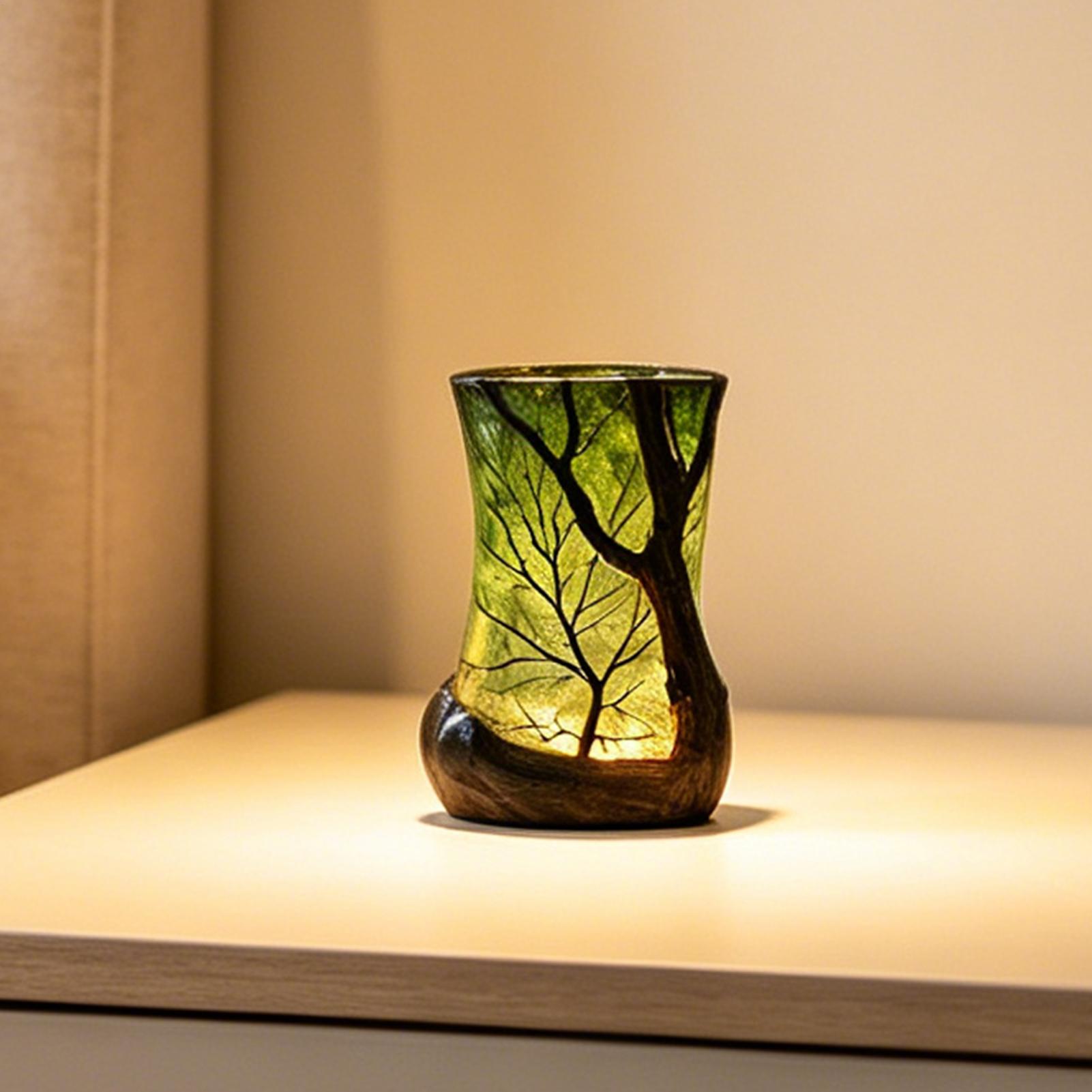 Home Office Room - Luminária de Mesa Decorativa Floresta Noturna: