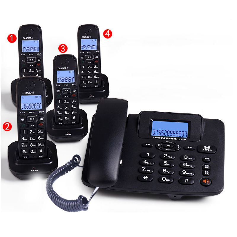 Home Office Call Center - Telefone Sem Fio 2.4G com Função