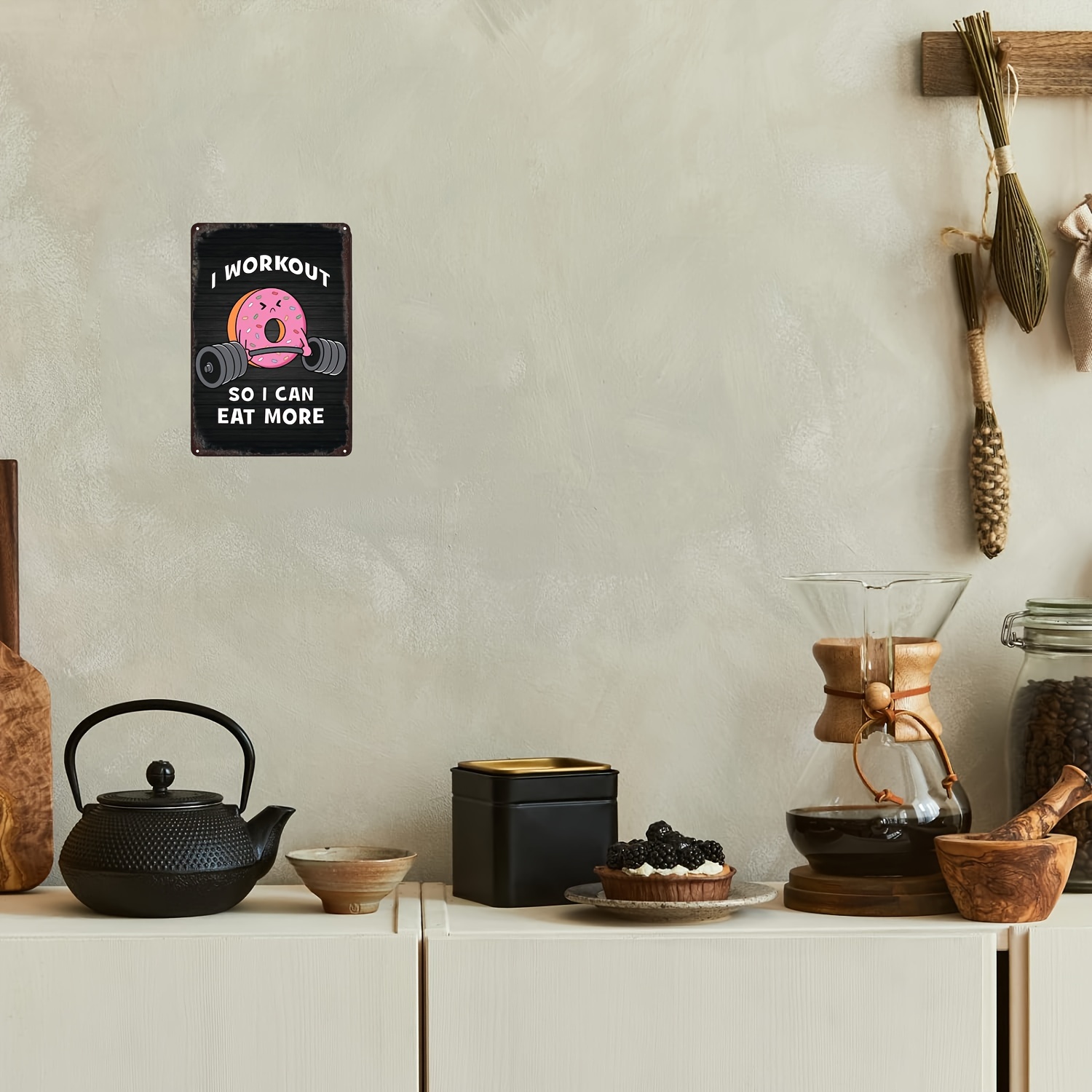 Home Office Room Inspiration - Placa de Metal Retrô Divertida com