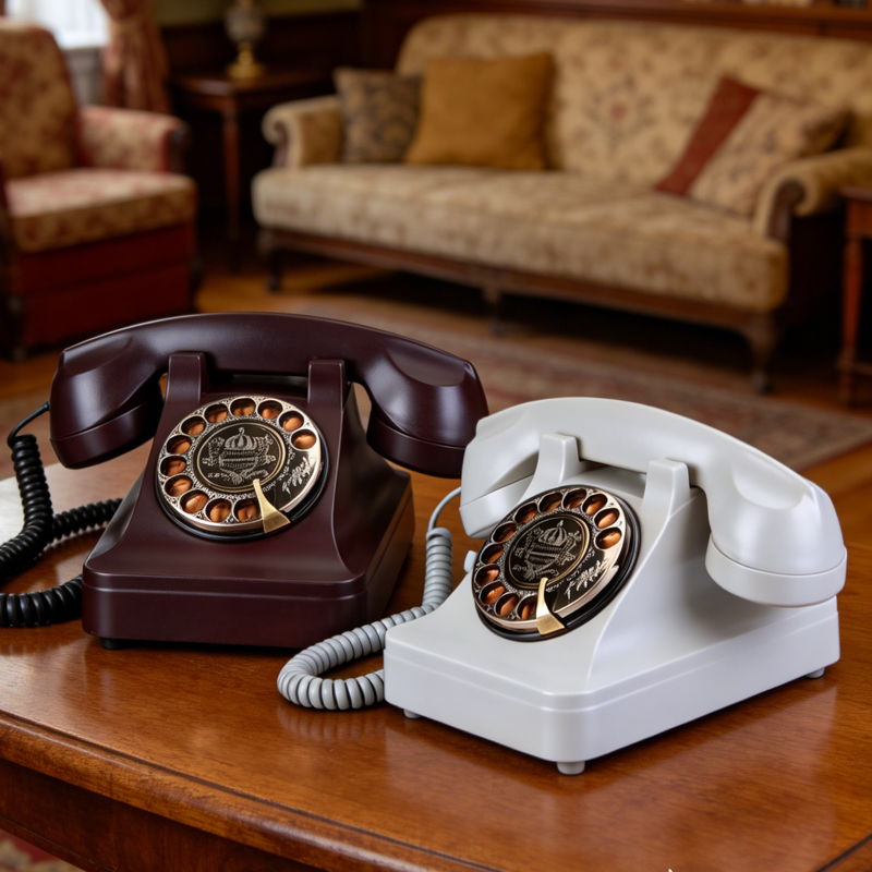 Home Office Call Center - Telefone Fixo Retrô Sem Fio com