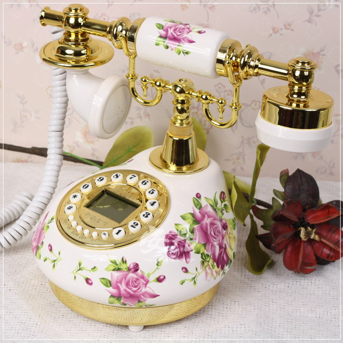 Telefone fixo retrô com fio pa - Home Office Call Center avaliação e preço