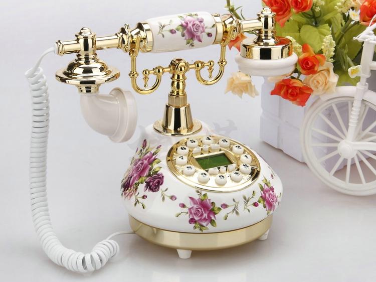 Telefone fixo retrô com fio pa - Home Office Call Center avaliação e preço