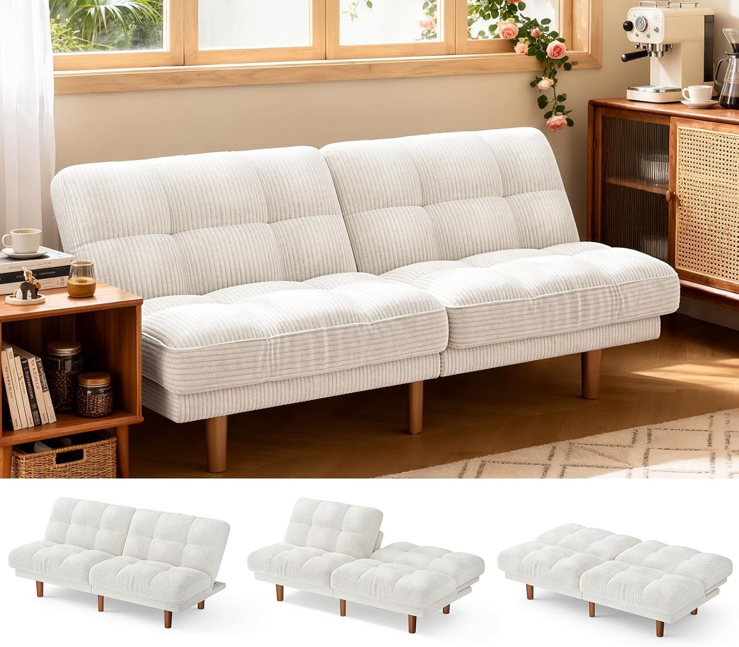 # Sofá-Cama Futon com Encosto  - Home Office Guest Room avaliação e preço