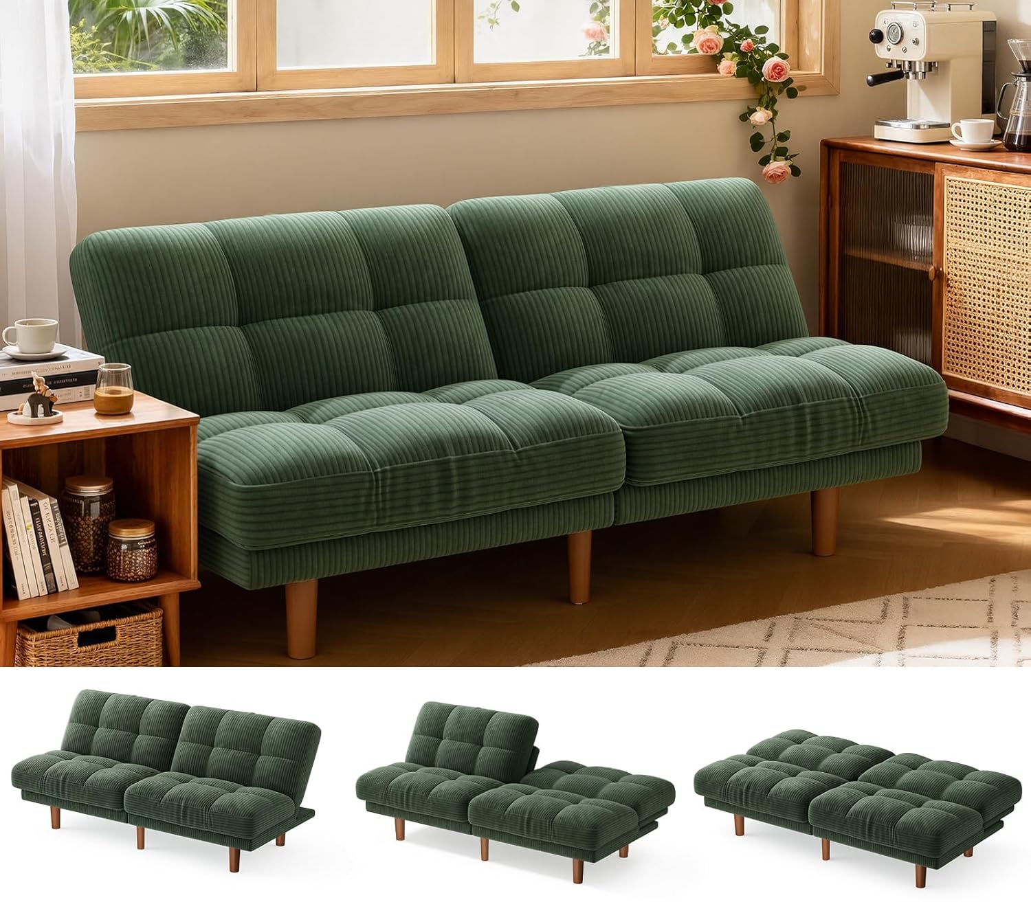 # Sofá-Cama Futon com Encosto  - Home Office Guest Room avaliação e preço