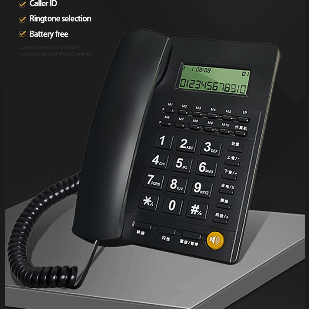 Novo telefone fixo de mesa tel - Home Office Call Center avaliação e preço