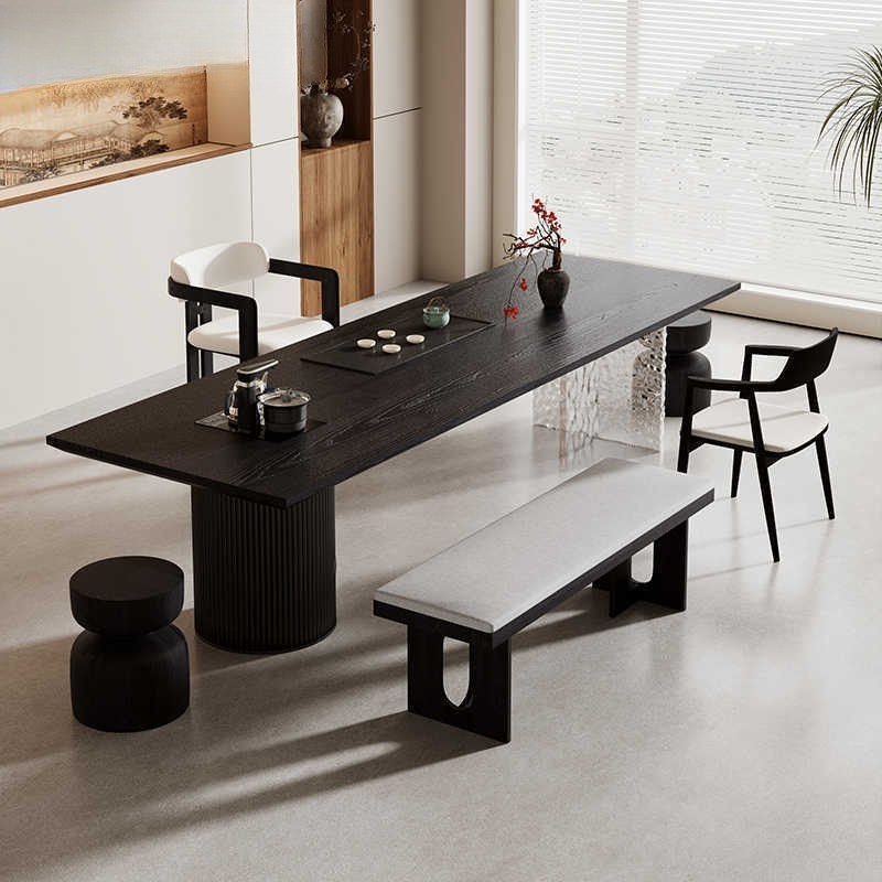 Mesa de Chá Grande em Madeira  - Home Office Guest Room avaliação e preço