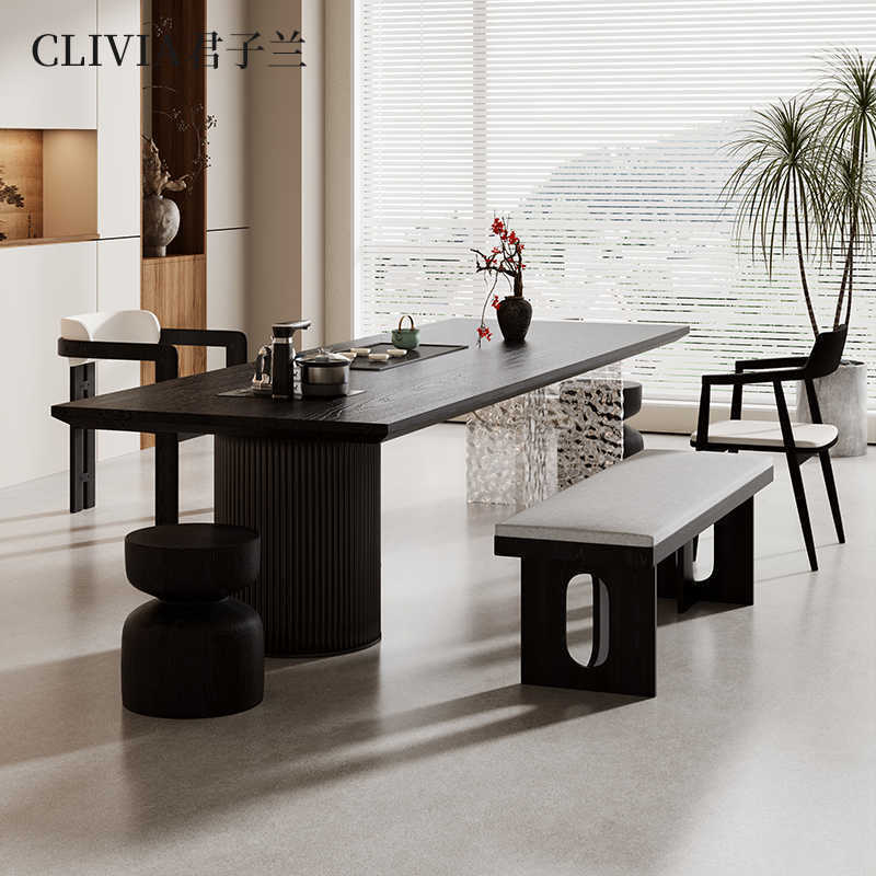 Mesa de Chá Grande em Madeira  - Home Office Guest Room avaliação e preço