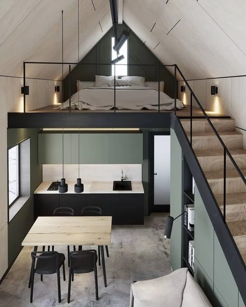 Casa pré-fabricada triangular  - Home Office Guest Room avaliação e preço