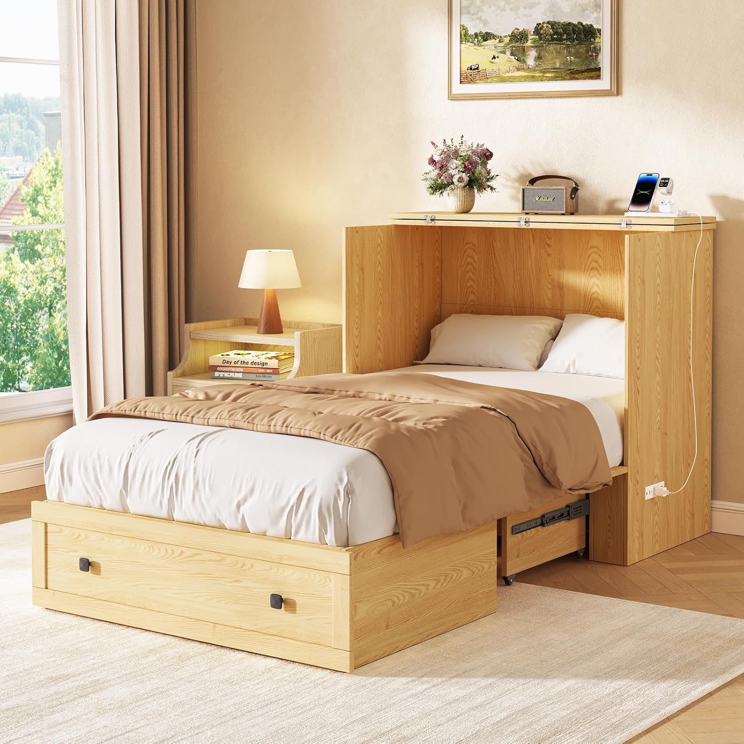 Cama Murphy Economizadora de E - Home Office Guest Room avaliação e preço