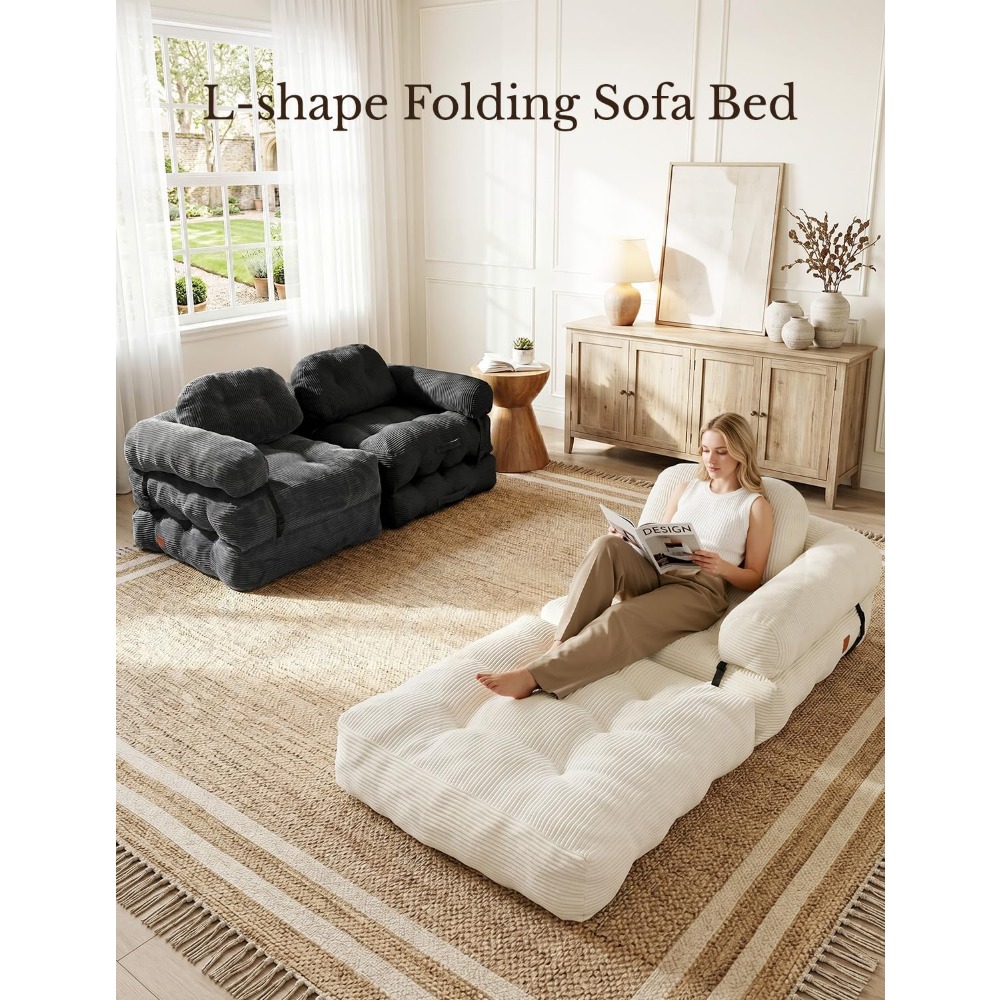 Sofá-Cama em L com Apoio para  - Home Office Guest Room avaliação e preço