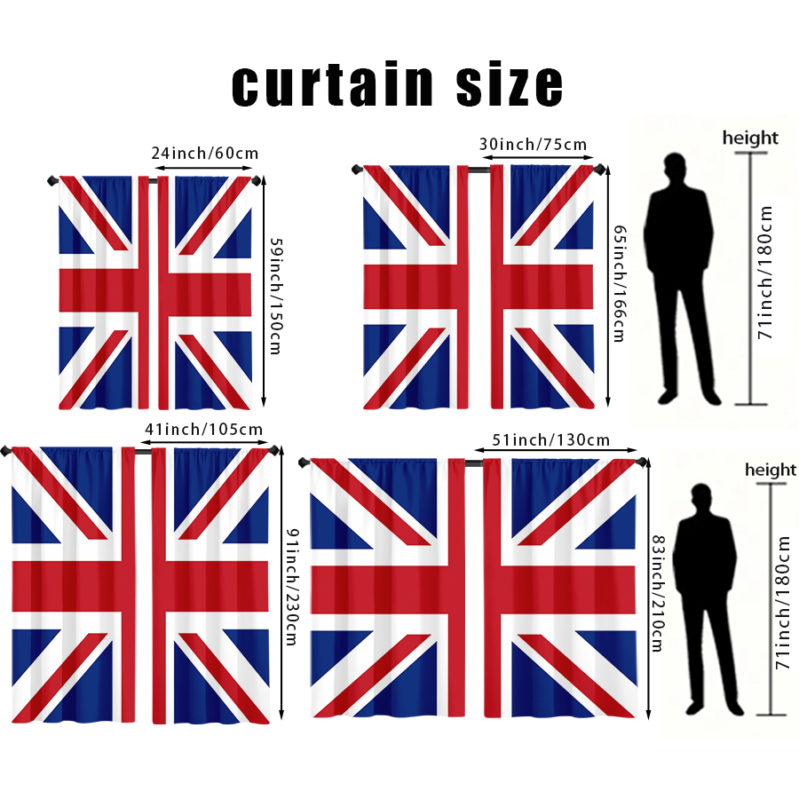 2 peças de cortinas multicolor - Home Office United Kingdom avaliação e preço