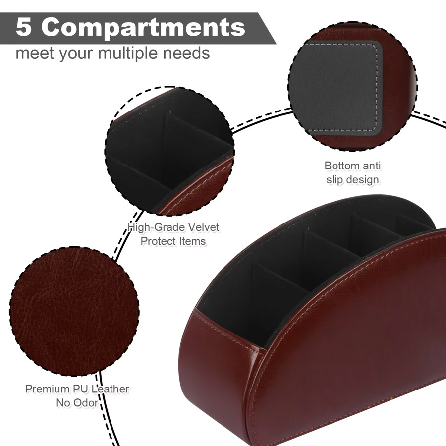 Organizador de Mesa em Couro P - Home Office Call Center avaliação e preço