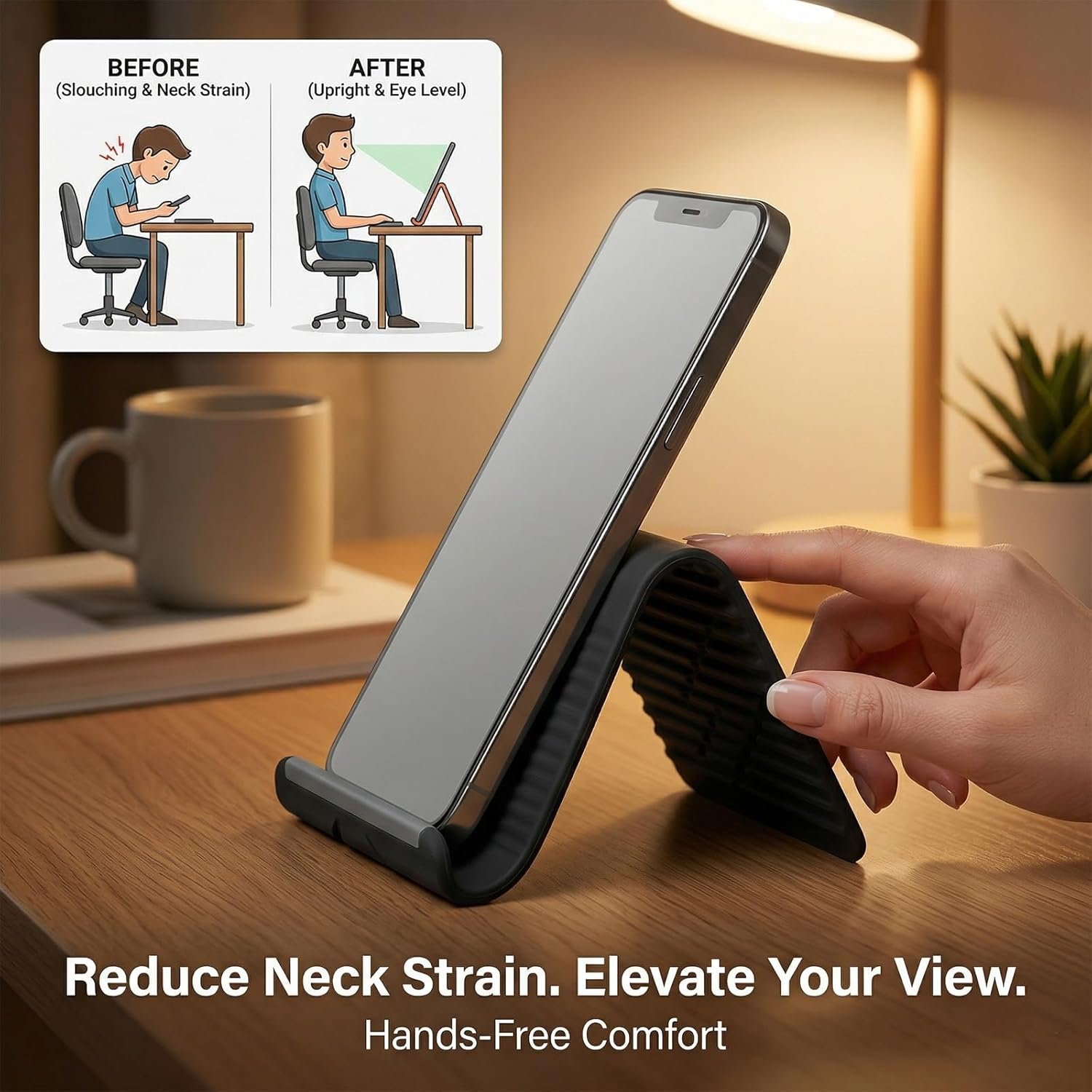Suporte de Telefone de Silicon - Home Office Call Center avaliação e preço