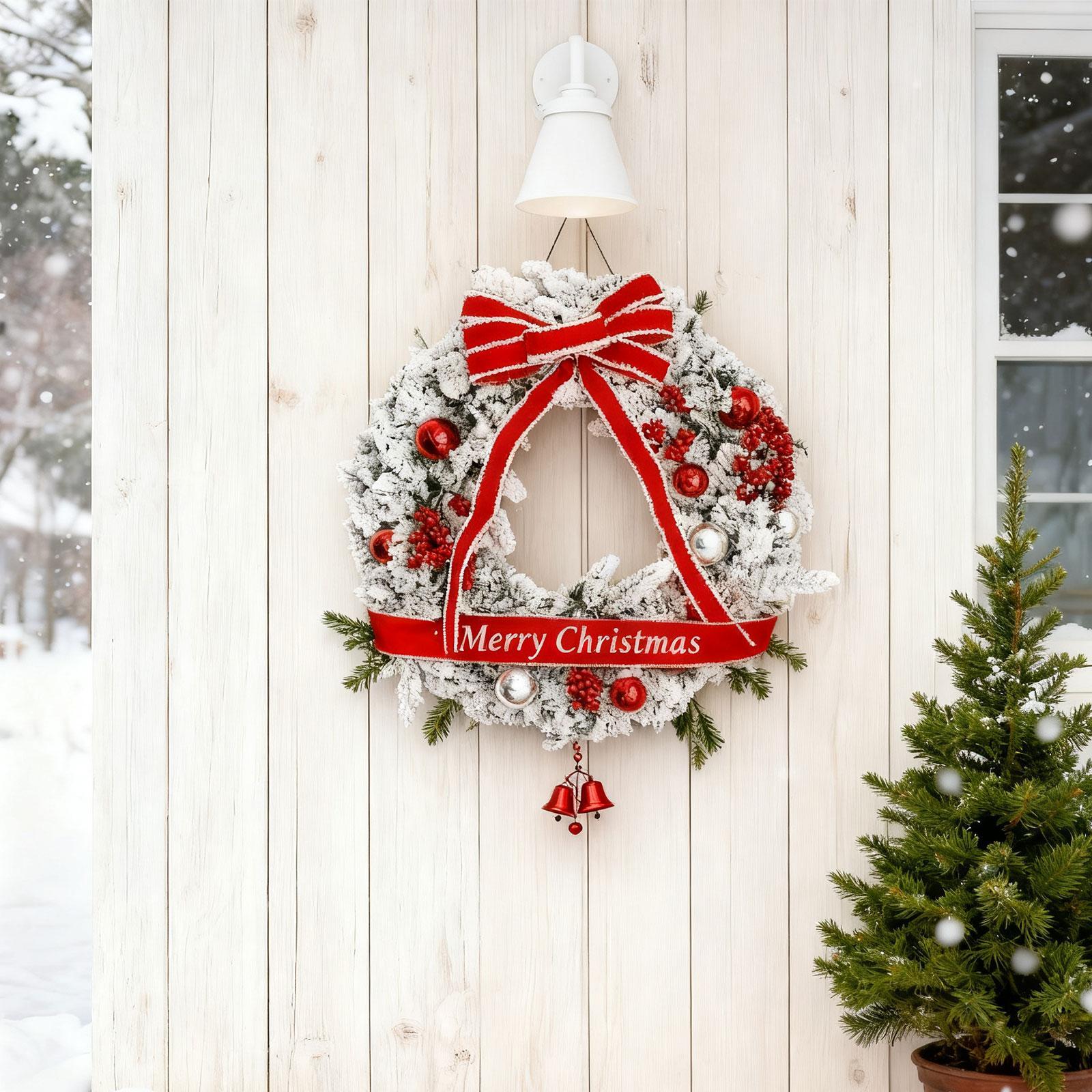 Guirlanda de Natal Artificial  - Home Office Backdrop avaliação e preço